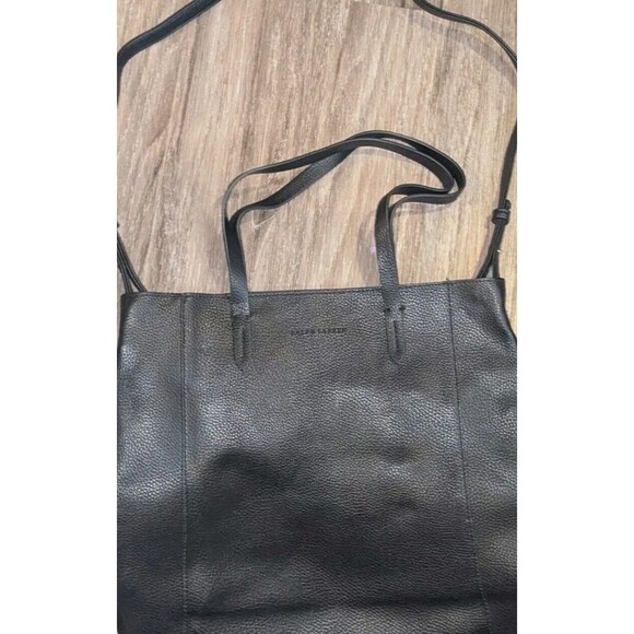 Ralph Lauren Black Large Pebbled Faux Leather Tote Bag mini edt romance 7ml NEW - Picture 1 of 8